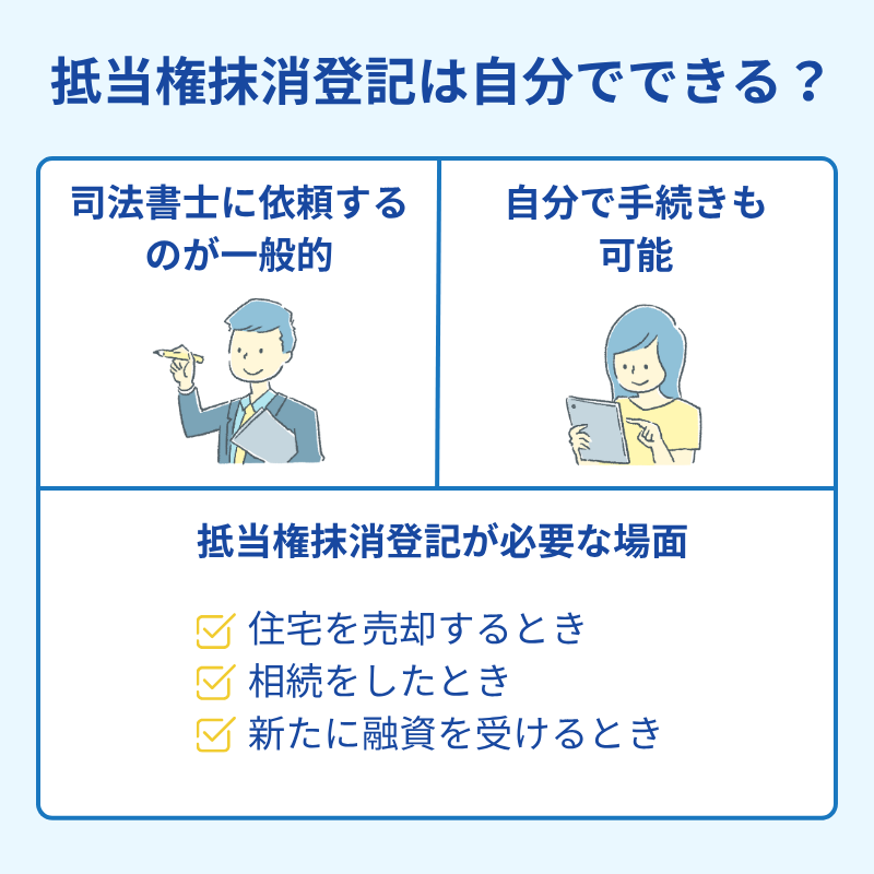抵当権抹消登記は自分でやってみることは可能？