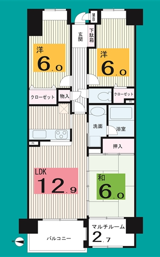 田の字の間取り