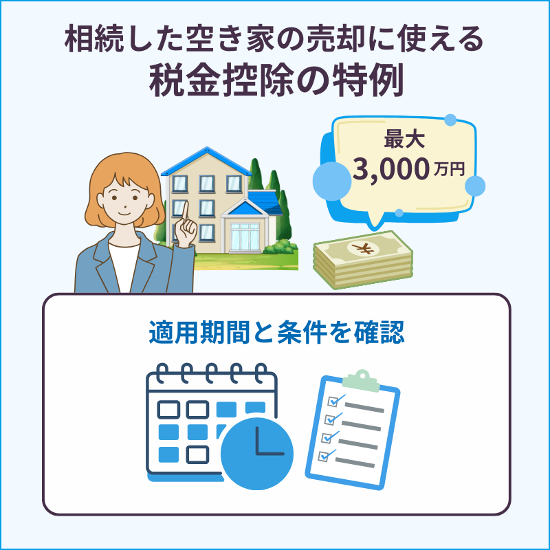 相続した空き家の売却に使える税金控除の特例