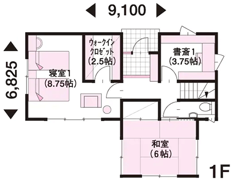 【人気のこだわり3】「3階建て」の間取り例 1F