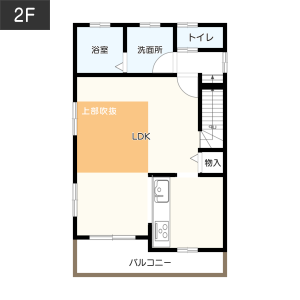 3階建て（4LDK）の間取り_2F