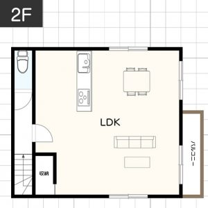 【20坪台】地下室・半地下室の間取り例