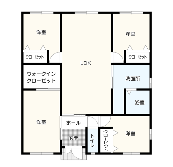 「2,000万円台」の平屋の間取り