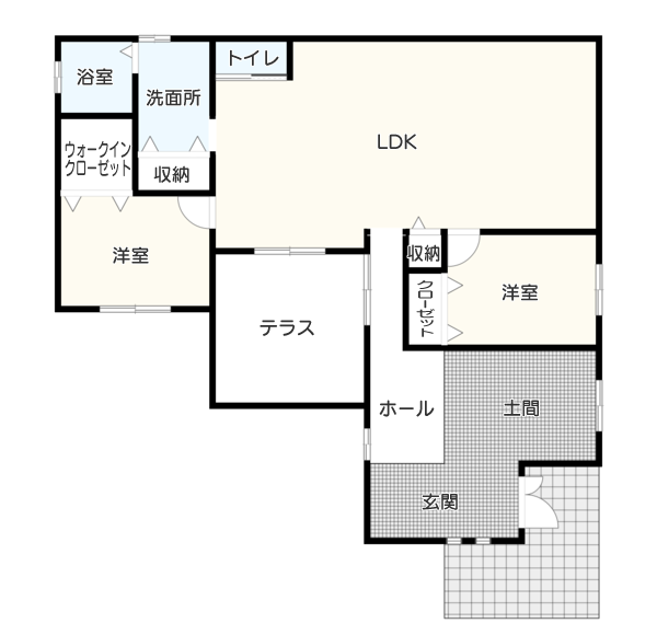 「3,000万円台」の平屋の間取り