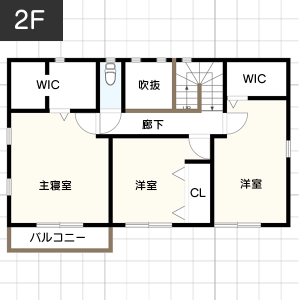 【30坪台】サンルームの間取り例