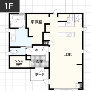 【2階建て・坪単価約87.5万円】の間取り