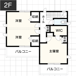 【2階建て・坪単価約87.5万円】の間取り