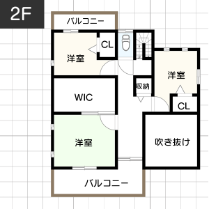 【中庭を楽しむ】40坪のおすすめ間取り例