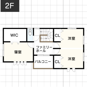 1-1.【完全同居型】二世帯住宅の間取り例