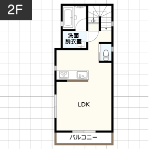 【30坪台】狭い土地に建てる二世帯住宅の間取り例