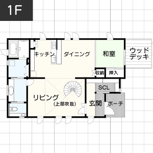 【40坪台】ウォークインクローゼットの間取り例