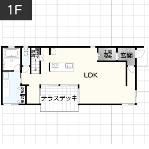 【35坪台】土間収納の間取り例