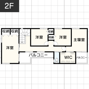 【35坪台】土間収納の間取り例