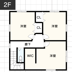 【35坪台】シューズクロークの間取り例