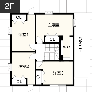 【30坪台】工夫したダイニングの間取り例