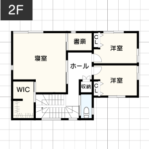 【50坪台】工夫したダイニングの間取り例