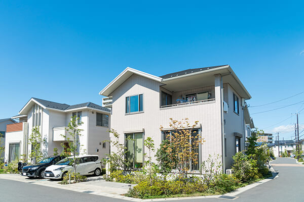 豊中市エリアで、30坪の土地に耐震住宅を建てた例 イメージ