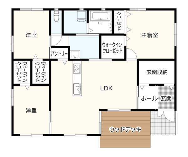 【30坪】の平屋間取りプラン