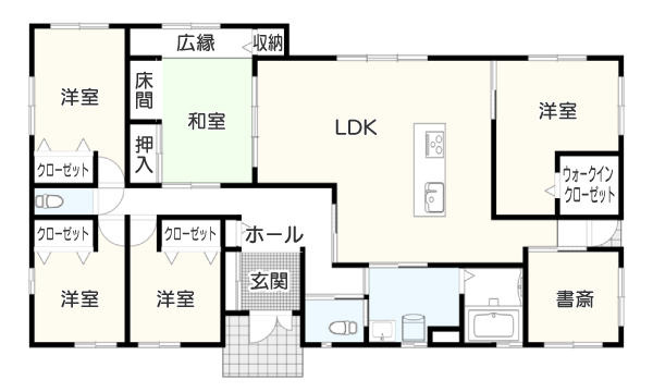 【50坪以上】の平屋間取りプラン