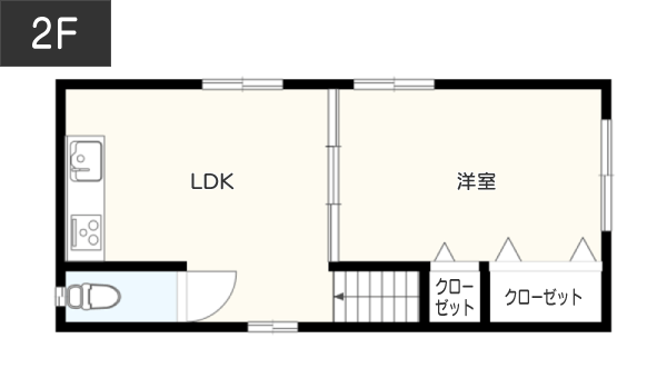 猫のトイレを工夫した間取り 2F