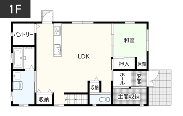 【40坪台】かさばるペットグッズを収納できる土間収納