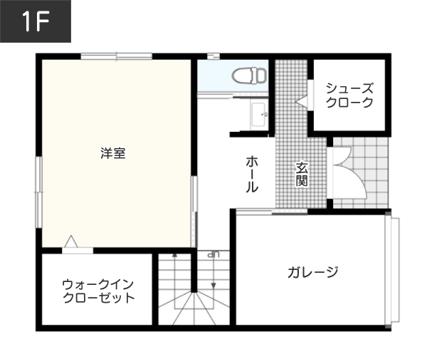 【家だけで3,000万円台／40坪】3階建て注文住宅の間取り 1F