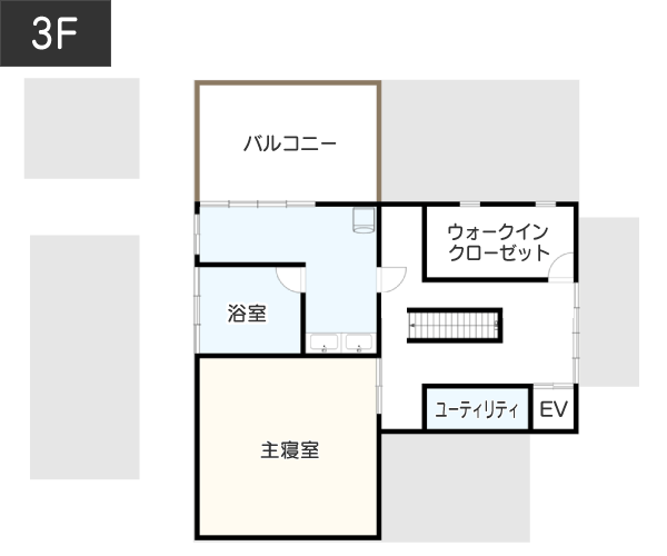 【1億円相当】高級注文住宅の間取り3F