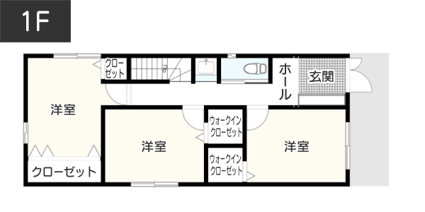 屋上に憧れのアウトドアリビングがある「暮らし」を実現する間取り例　間取り図　1階