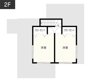 書道教室や華道教室を開きたい方向けの和室の間取り例　間取り図　2階