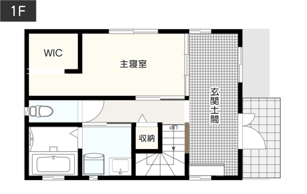 【2階建て】ロフトのある開放的な間取り