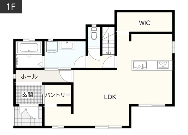 【２階建て３LDK】充実した収納スペースがある間取り