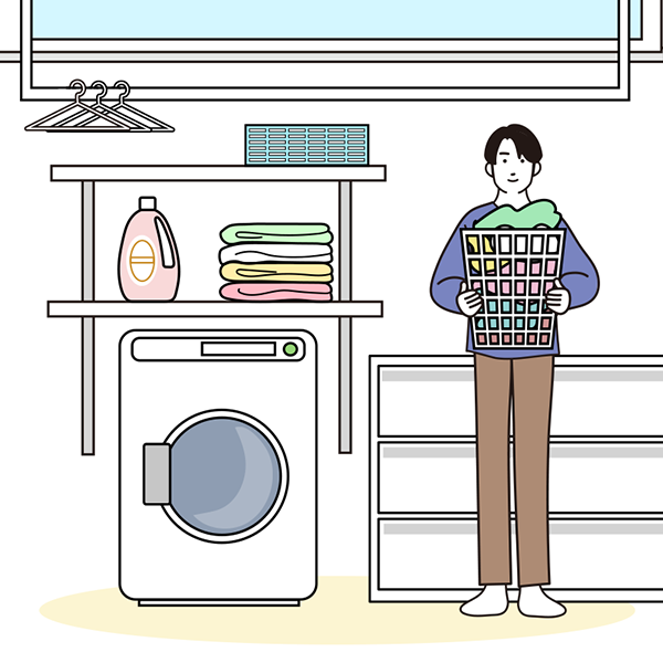 ランドリールームを快適に活用するためのアイデアのイメージ