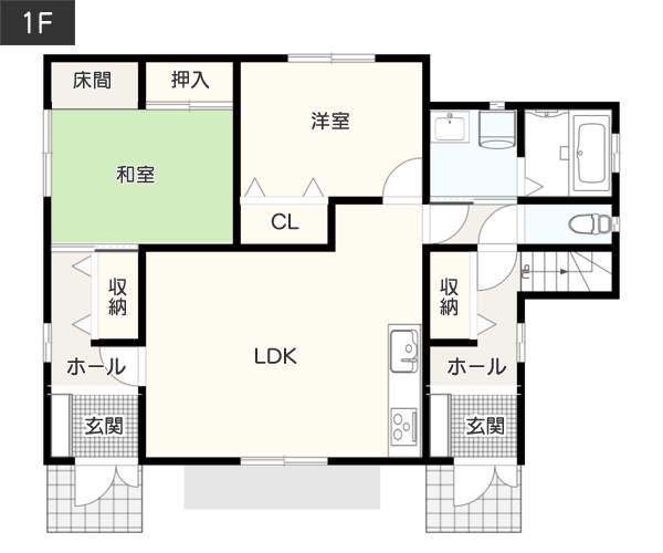 完全分離型二世帯住宅の間取り