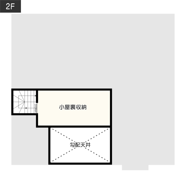 収納スペースたっぷりの広々平屋の間取り