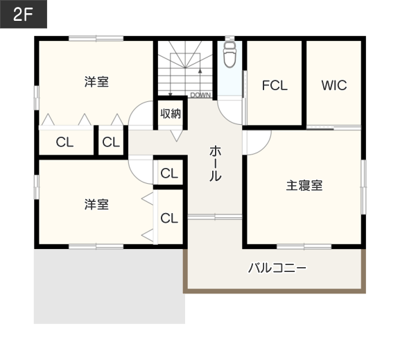 動線に配慮した間取り