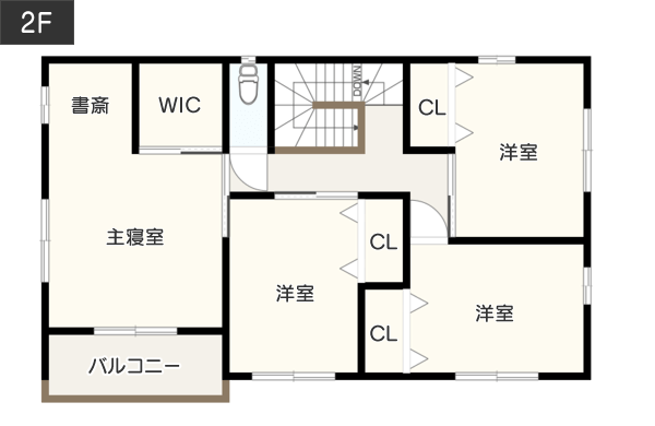 収納を考えた大家族向けの間取り