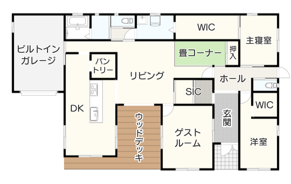 効率的な動線を実現した間取り