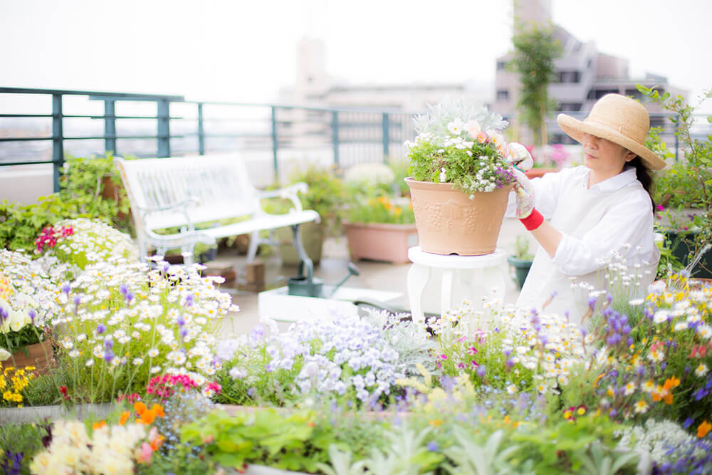 ガーデニングや家庭菜園ができる　イメージ