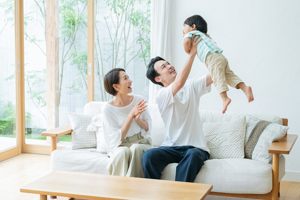 【35坪】平屋はお子様も安心！階段を使わずに過ごせる快適な間取り例　イメージ図