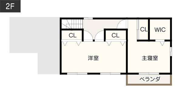 【延床面積35坪・二階建て】横長の敷地を活かした間取り