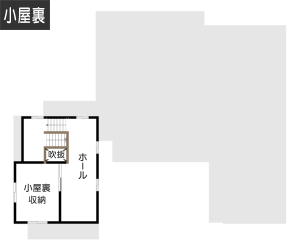 【5LDK】小屋裏収納のあるコの字型の間取り2F_イメージ