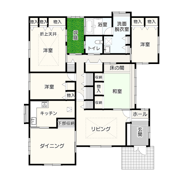 【4LDK】独立したLDKのある間取り_イメージ