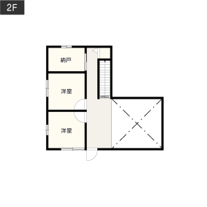 3-6.ライフスタイルの変化に対応しやすい5LDK_2階イメージ