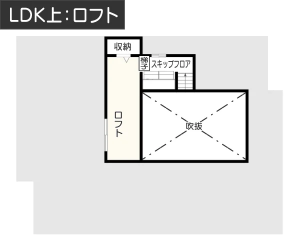 3-6.収納スペースが十分な4LDKの間取りイメージ2階