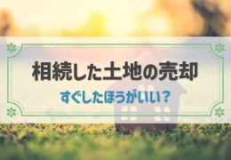 相続した土地をすぐに売却したほうがいい？押さえておきたい税金対策