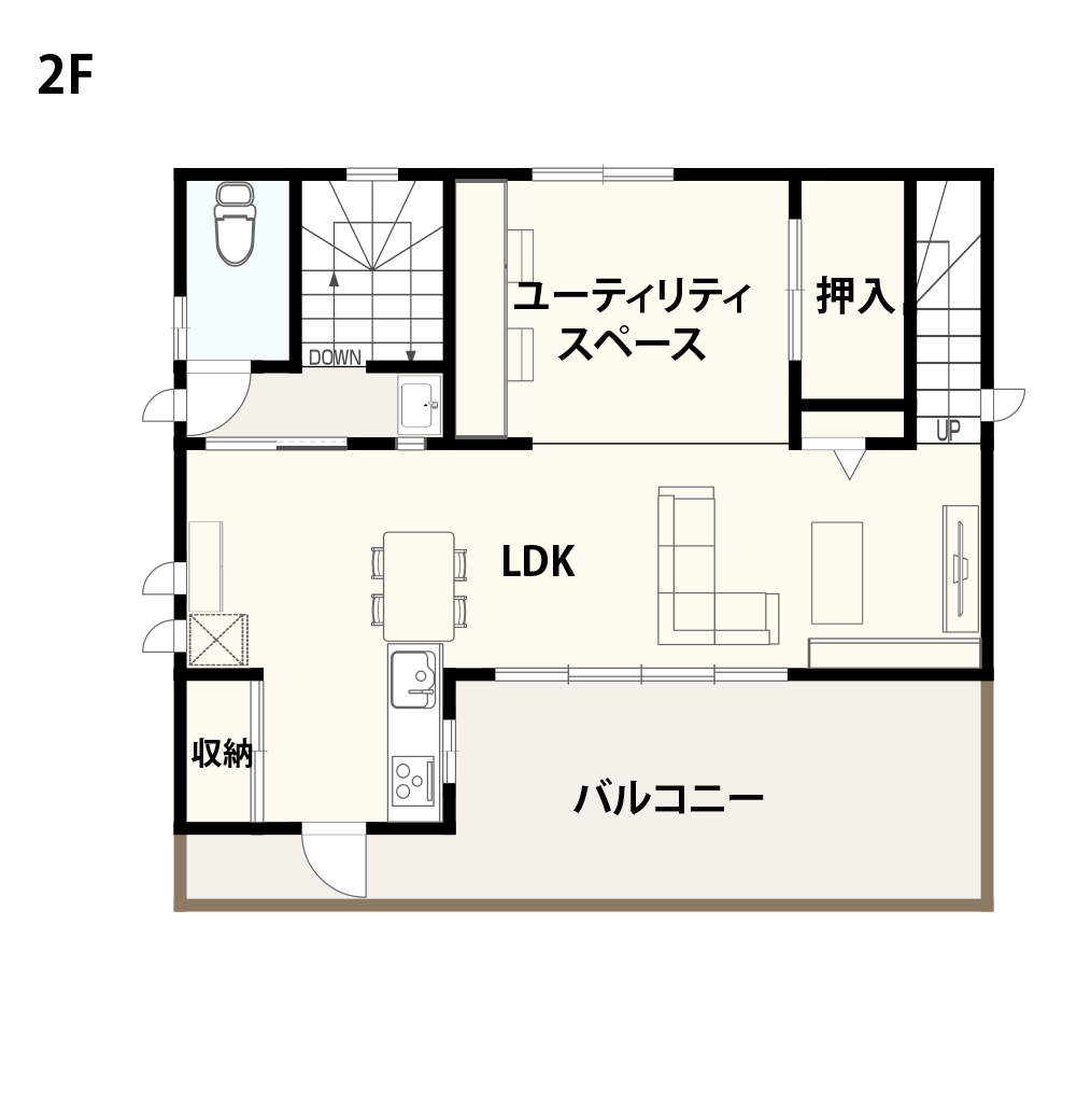 注文住宅2,000万円台「2階建て（40坪程度）」の間取り