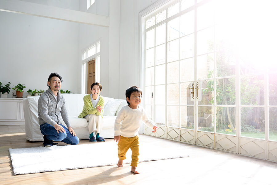 【小さなお子様がいる方向け】子どもが伸び伸び！大人は安心！子育てにやさしい20畳リビング　イメージ