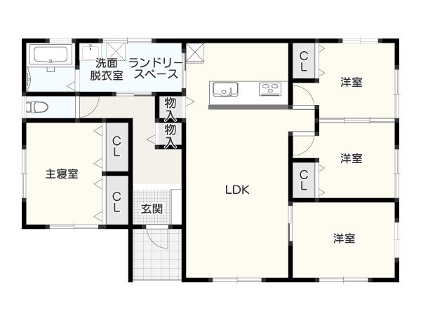 【ライフスタイルの変化に対応】二世帯住宅平屋の間取り