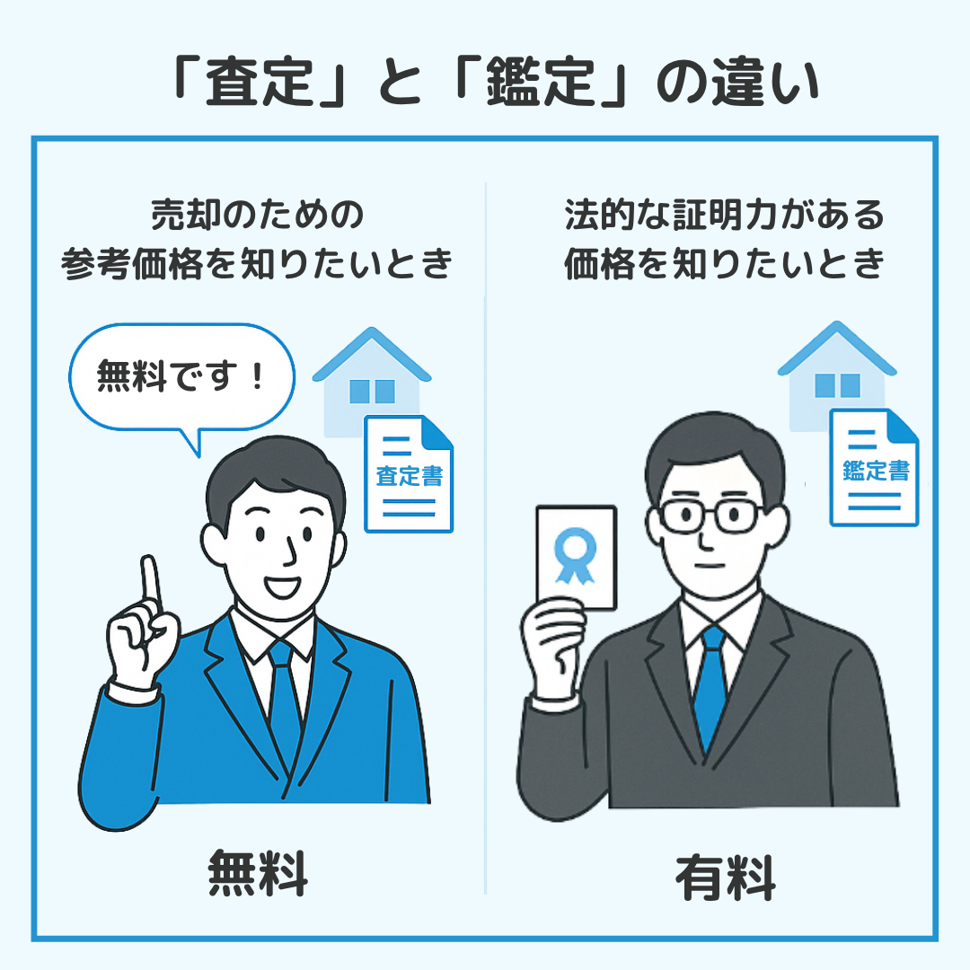 家の査定と鑑定の違い