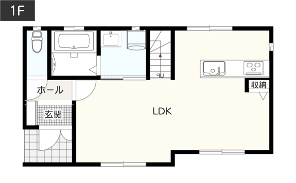 【2階建て】LDKと個室の充実性を両立させた間取り